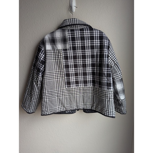 The Great Reversible Quilted Jacket size S Black Patchwork Western Cozy Boho - Picture 8 of 9